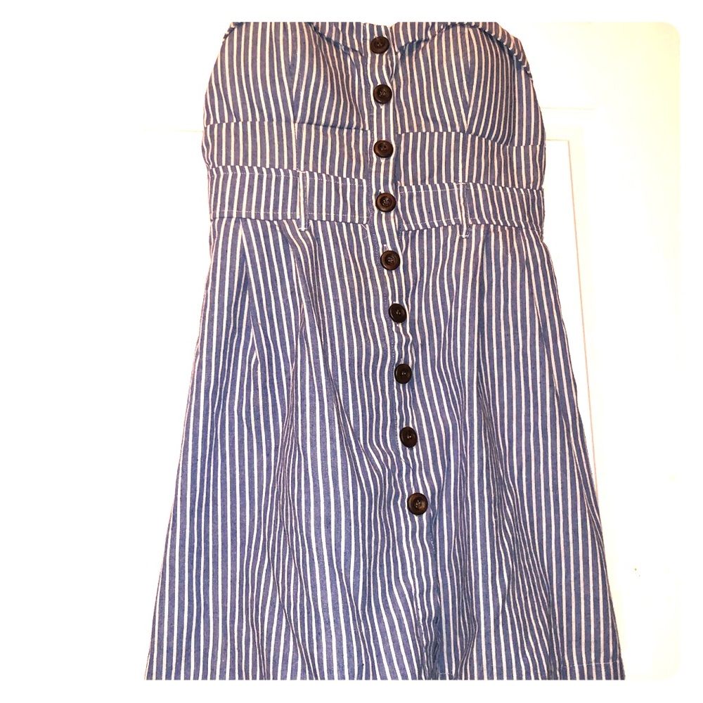 Stripped summer blue dress💙